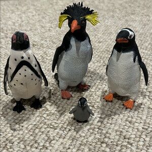 Set of Penguin Figurines
